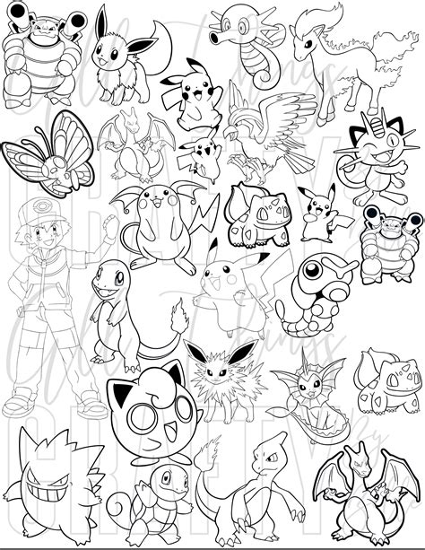 coloring pages pokemon|Pokemon Coloring Pages